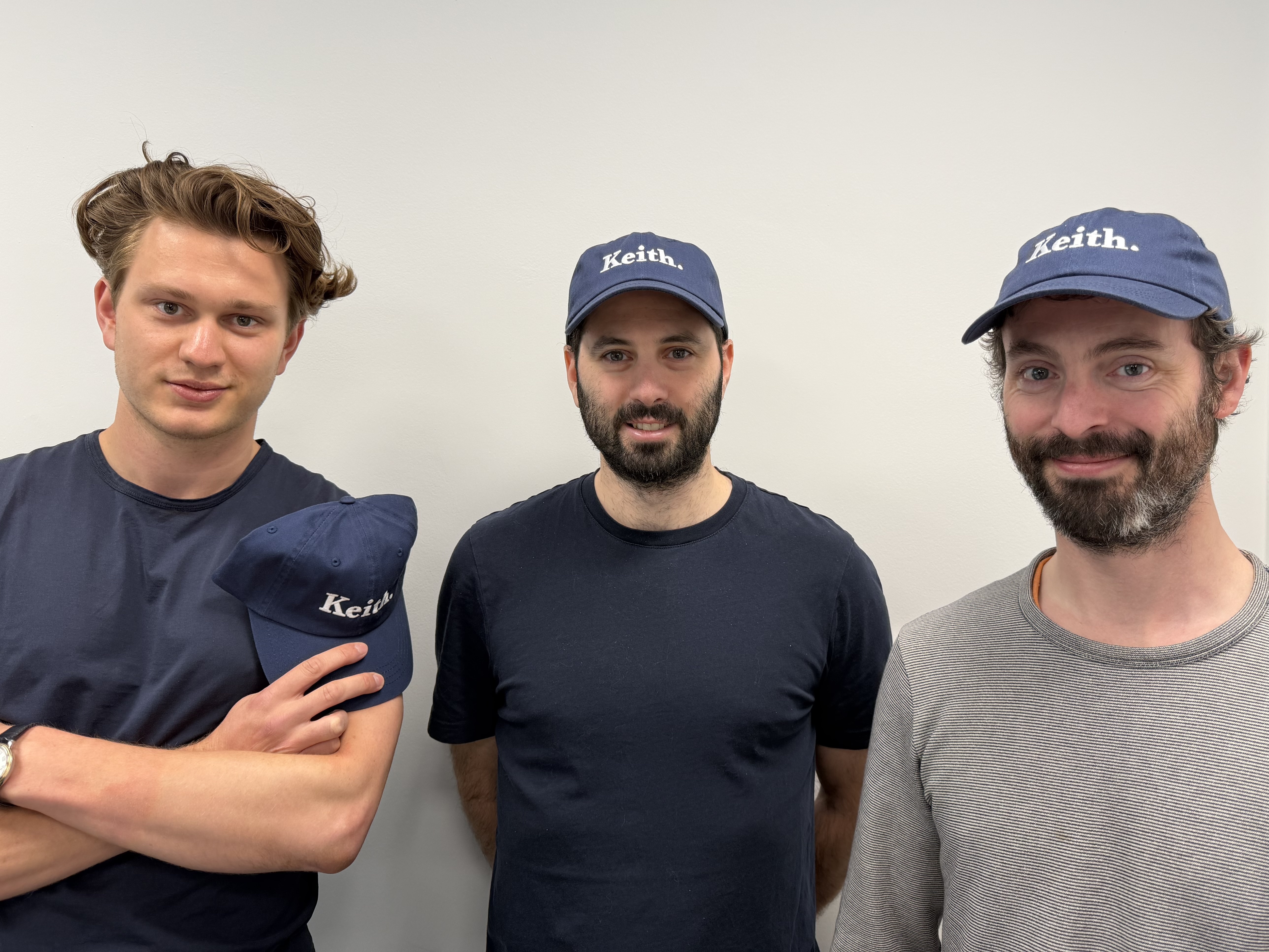 Keith founders Andy Shovel, Pete Sharman and Sam Tucker